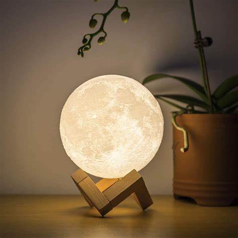 Galaxy Moon Lamp, Rechargeable 3D Starry Sky